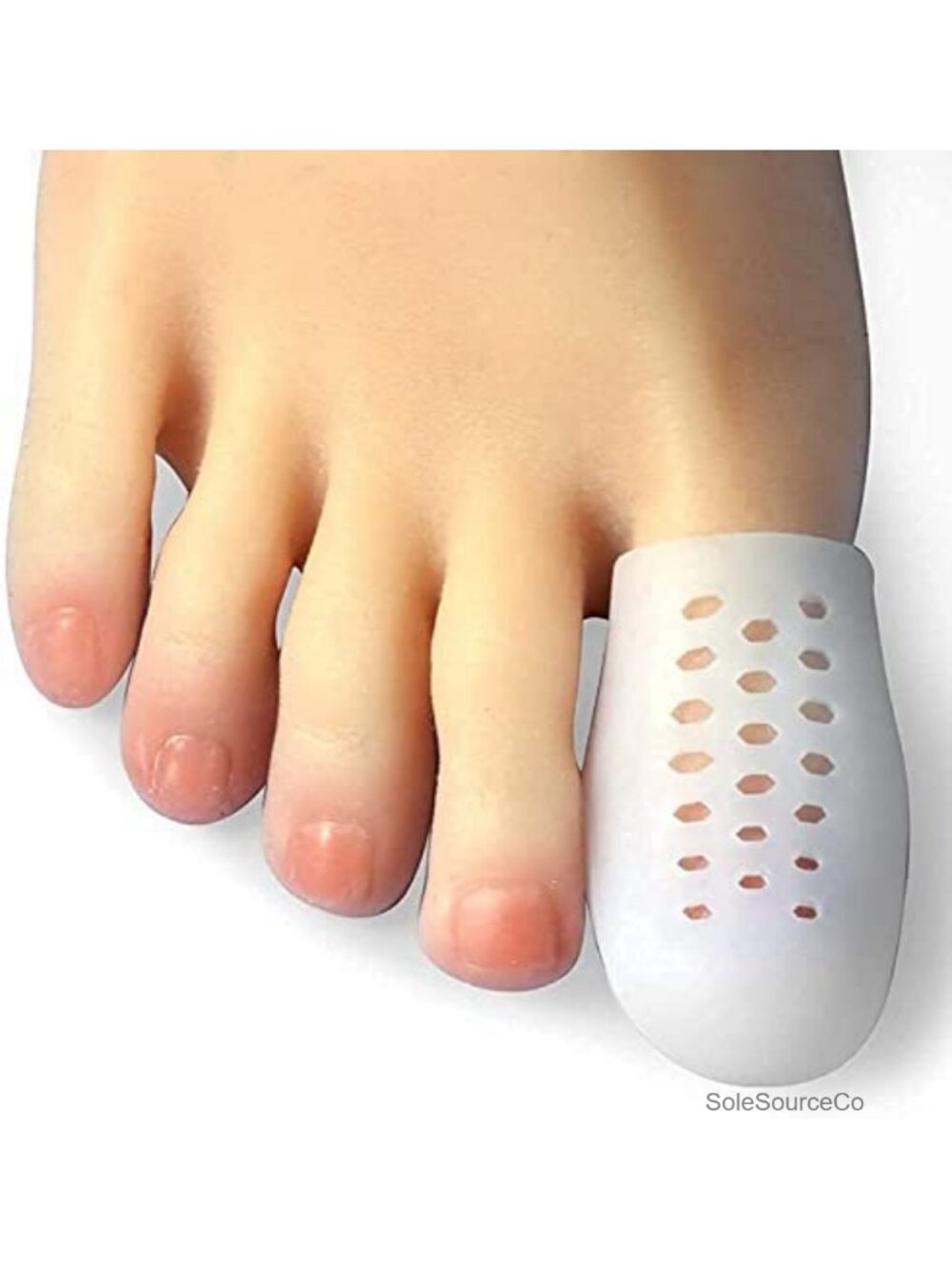 Gel Toe Protectors with Holes 10 Pcs Breathable Toe Covers for Toenail Relief